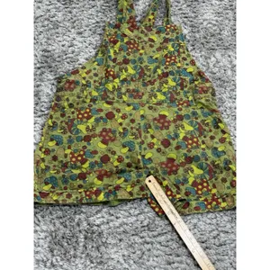 Vintage Jayli Women’s Mushroom Print Overall Shorts Retro Boho Hippie Size XL thumbnail 11