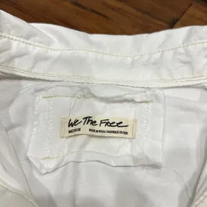 NWOT WE THE FREE Happy Hour Oversize Poplin Button-Up Shirt thumbnail 2