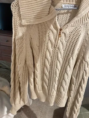 Grey Bandit 1/4 zip sweater thumbnail 1