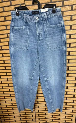 Free‎ Assembly Barrel Leg Jeans Size 2 Blue thumbnail 1