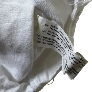 Zara Women Large Crop Denim Shirt Jacket White Button Front Short Sleeve | 14-35 thumbnail 6