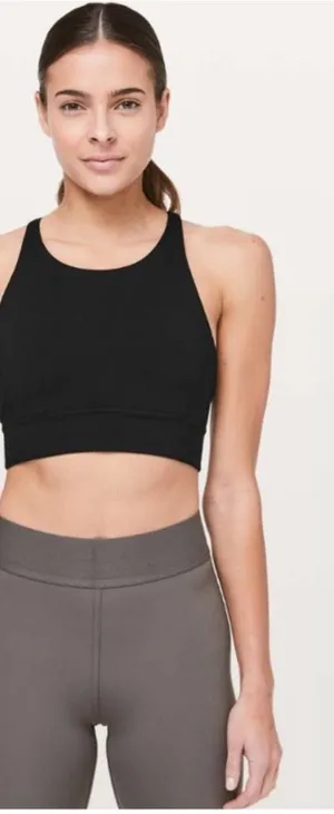 LULULEMON Ride & Reflect Black Sports Bra Top thumbnail 1