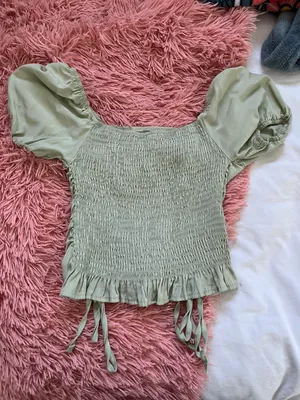 Green Crop Top Size XS thumbnail 3
