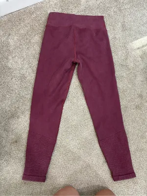 Offline by Aerie Leggings Womens M Medium High Waisted Ribbed Pull On Yoga thumbnail 3