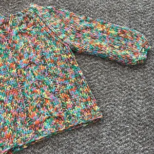 Handmade Colorful Knit Sweater thumbnail 2