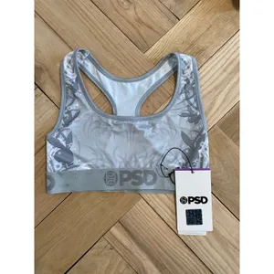 New PSD x Playboy PB Neo Tribal Sports Bra Gray Size XL thumbnail 3