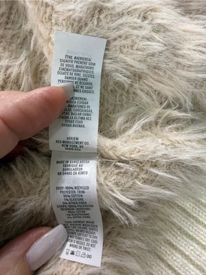 aerie Super Soft Cream Fuzzy Button-Front Cardigan thumbnail 8
