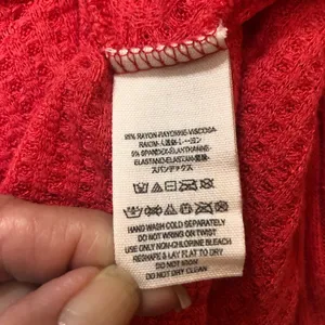 Free People Sunset Park Thermal Oversized Waffle Knit Red Coral Long Sleeve Boho thumbnail 9