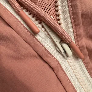 Nike Windrunner Windbreaker Jacket Womens Small‎ Dusty Rose Cream Colorblock Zip thumbnail 5