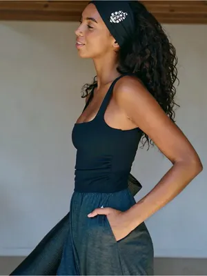 Free People Black Shiny Happy One Piece Size Small thumbnail 3