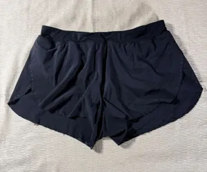 Lululemon Speed Shorts Womens Black Reflective Dots Running Lined Zip Pocket thumbnail 1
