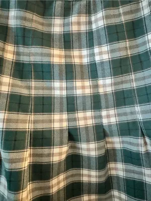 Urban Outfitters UO Plaid Green Mini Skirt Large thumbnail 3