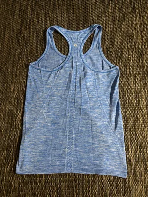 Lululemon Swiftly Tech Racerback Tank Top Silverescent Heathered Lakeside Blue thumbnail 2