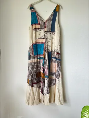 Free People All Patched Up Jumpsuit thumbnail 6