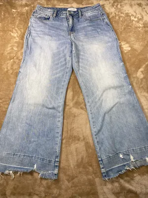Vervet Flying Monkey High Rise Flare Light Wash Flare Jeans thumbnail 1
