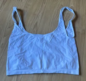 White Cropped Tank Top thumbnail 1