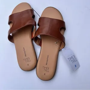 Time and Tru Women's Slip On Low Heel Sandals NWT Sz 8 thumbnail 9