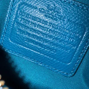 COACH Shoulder Bag Crossbody Bag Hand Bag color‎ Blue Leather F33329 U thumbnail 9