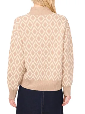 Vince Camuto Oxford Tan Diamond Turtleneck Sweater thumbnail 11