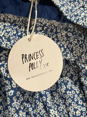 Princess Polly Blue Floral Tiered Skater Skirt thumbnail 4