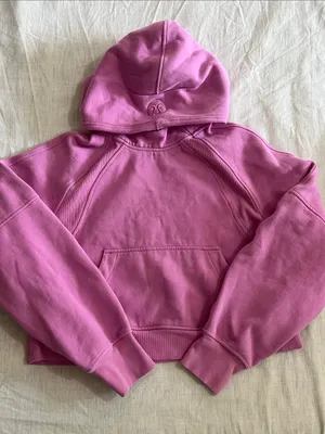 Lululemon Scuba Oversized Hoodie Cropped Pink Size‎ XS/S thumbnail 2