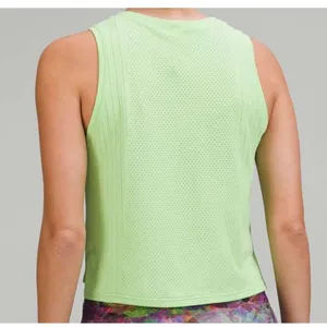 Lululemon Train to Be Tank Top Scream Green Light Relaxed Fit Mesh Size 10⁠ thumbnail 3