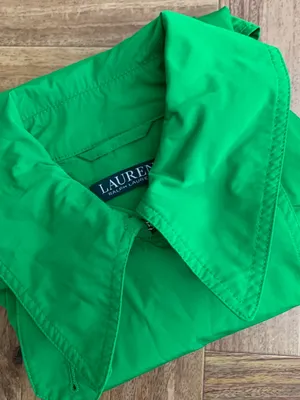 Lauren Ralph Lauren Jacket 8 Green Double Breasted Cropped Lightweight thumbnail 15
