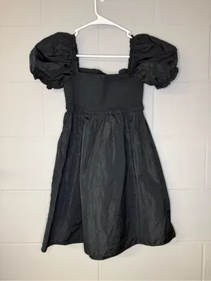 Aritzia Sunday Best Hadley Babydoll Puff-Sleeve Mini Dress in Black Size Small thumbnail 5
