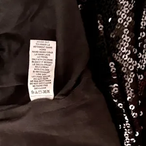 FREE PEOPLE Black Sequin Shift Mini Dress Scoop Back Party Cocktail Size 2 thumbnail 11