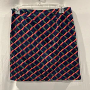 Trina Turk Skirt Womens Size 2 Navy Pink Orange Green Pockets thumbnail 5