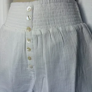NEW Sundance Women's ZOLA Pull On Shorts White Cotton Gauze XS Beach Vacation thumbnail 6