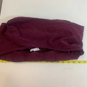 Kirious Los Angeles Women's S Burgundy Corset Crop Top‎ Puff Sleeve Smocked Back thumbnail 3