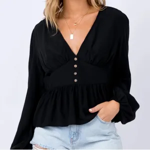 Princess Polly Andover Top in Black Size 2 New with tag thumbnail 1