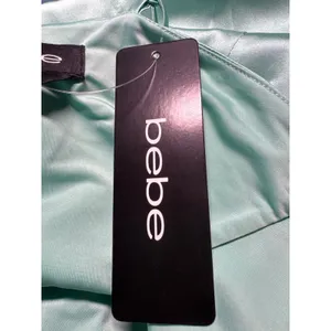 Bebe Mini Dress Sleeveless V-Neck Ruched Cocktail Party Dress‎ thumbnail 11