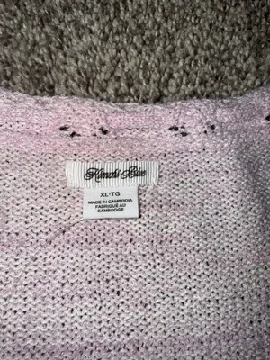 Kimchi Blue Catherine Pointelle Knit Top in Pink thumbnail 4