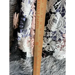 Romeo‎ & Juliet M $240 Dress Sundress Fit Flare Pink Crochet Lace Cocktail thumbnail 10