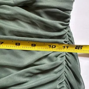 Azazie Sheath Bow Chiffon‎ Dress | Sz A2 | Straight Neckline | ruched body thumbnail 6
