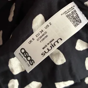 ASOS Front Slits Back Cut Out Black and White Patterned Maxi Beach Dress 2 thumbnail 12