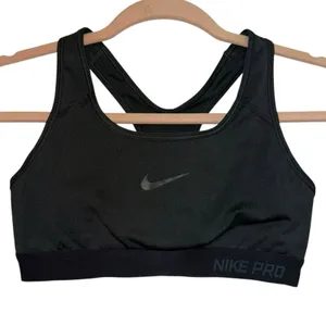 Nike Pro Dri-FIT Black‎ Racerback Sports Bra Small thumbnail 1