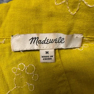 2141 | Madewell Linen Floral Embroidered Crop Top Yellow Womens M Summer thumbnail 5