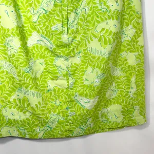 Lilly Pulitzer Size 4 Skirt VTG‎ White Label Green Animal Print Retro Cotton 464 thumbnail 13