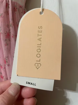 NWT! Popflex Target X Blogilates Sweetheart Babydoll Dress Gingham/Floral Size Small thumbnail 5