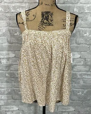 Old Navy Floral Tie Back Tank Top thumbnail 1
