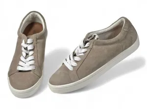 Frye Kerry Suede Womens Gray Lace Up‎ Sneakers Size 8.5 Round Toe Fall Outfit thumbnail 1