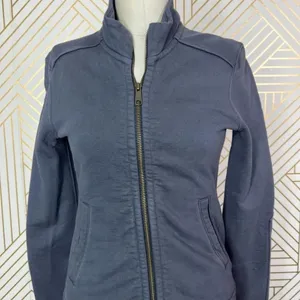 American Giant Heavyweight Full Zip Up Sweatshirt Jacket Jacket‎ Gray Size XS thumbnail 4