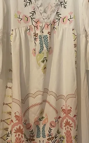 Boho Summer Dress flouncy sleeves, Beach Romance thumbnail 1