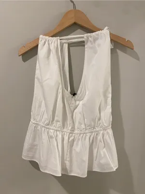 NWT - 1.State Keyhole Peplum Top Size Medium thumbnail 5