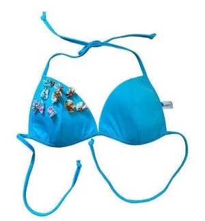 NWOT Cupid blue bikini top Size 36 thumbnail 1