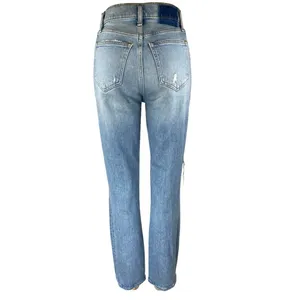 Abercrombie & Fitch 90s Straight Ultra High Rise Distressed Denim Jeans Pants 24 thumbnail 3