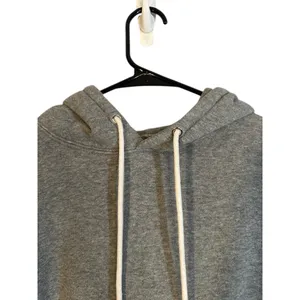 Wild Fable Gray Cut Off Cropped Hooded Cotton Blend Sweatshirt Women Sz S thumbnail 6